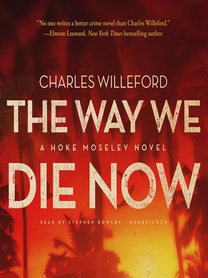 The Way We Die Now - Audiobook